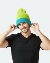 Wool Blend Reversible Beanie For Men